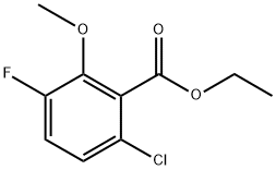 Ethyl 6-chloro-3-fluoro-2-methoxybenzoate Structural