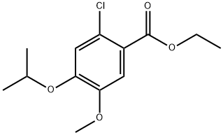 Ethyl 2-chloro-4-isopropoxy-5-methoxybenzoate Structural