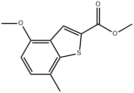 Methyl 4-methoxy-7-methylbenzo[b]thiophene-2-carboxylate Structural