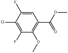 methyl 4-chloro-3,5-difluoro-2-methoxybenzoate Structural