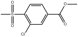 methyl 3-chloro-4-(methylsulfonyl)benzoate Structural