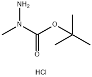 Hydrazinecarboxylic acid, 1-methyl-, 1,1-dimethylethyl ester, hydrochloride (1:1) Structural