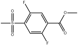 methyl 2,5-difluoro-4-(methylsulfonyl)benzoate Structural