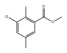 Methyl 3-chloro-2,5-dimethylbenzoate Structural
