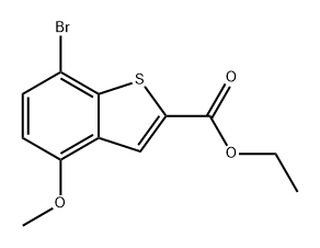 ethyl 7-bromo-4-methoxybenzo[b]thiophene-2-carboxylate Structural