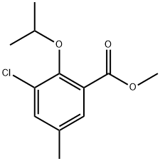 methyl 3-chloro-2-isopropoxy-5-methylbenzoate Structural