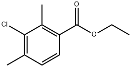 Ethyl 3-chloro-2,4-dimethylbenzoate Structural