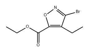 Ethyl 3-bromo-4-ethylisoxazole-5-carboxylate Structural