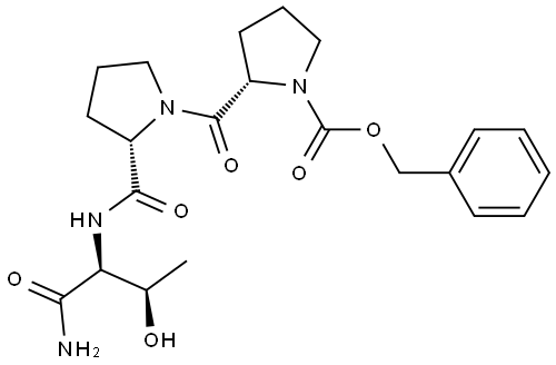 L-Threoninamide, 1-[(phenylmethoxy)carbonyl]-L-prolyl-L-prolyl- Structural