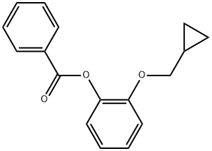 Phenol, 2-(cyclopropylmethoxy)-, 1-benzoate Structural