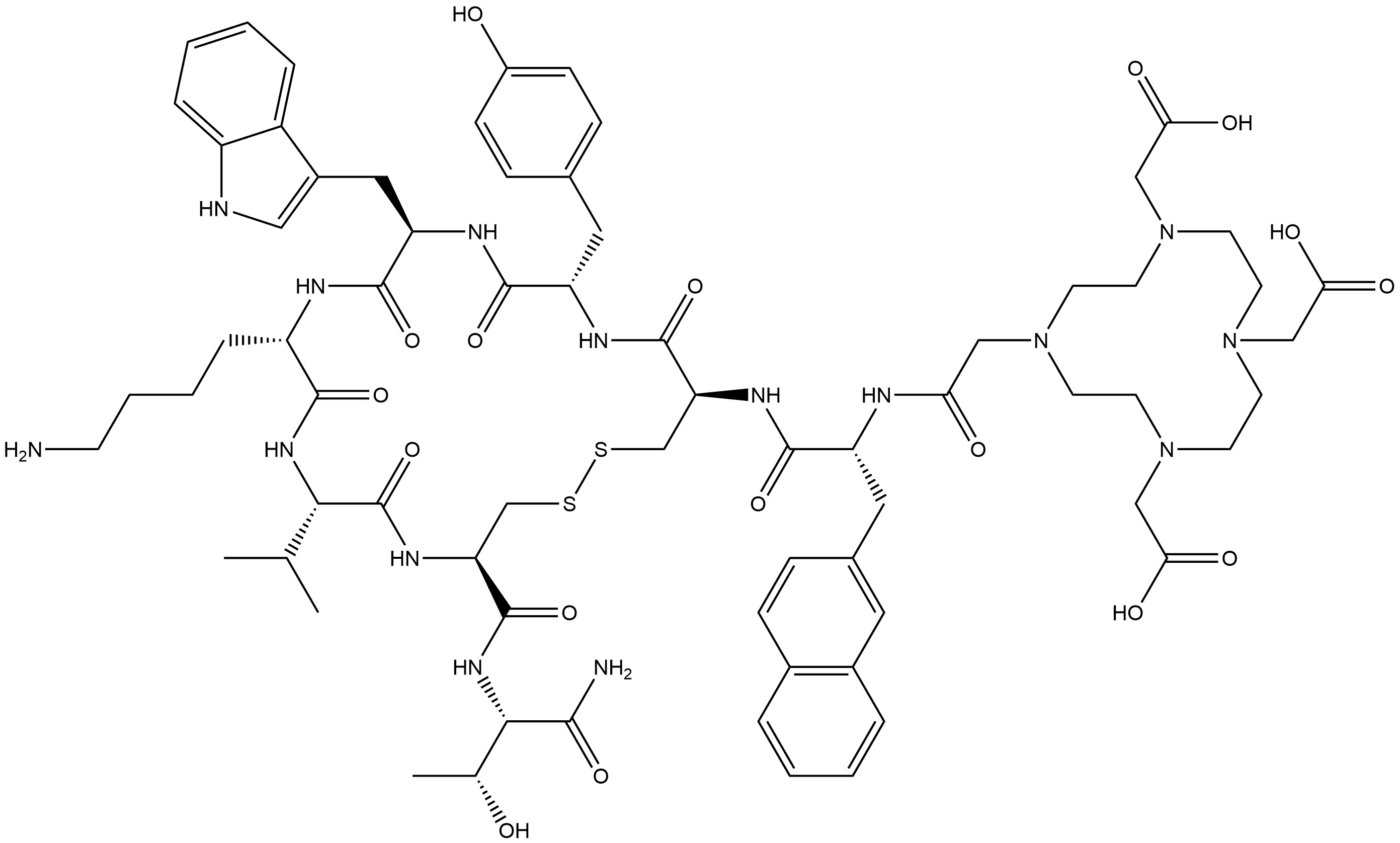 DOTA-BIM-23014:DOTA-Lanreotide Structural