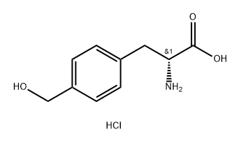 D-Phenylalanine, 4-(hydroxymethyl)-, hydrochloride (1:1) Structural