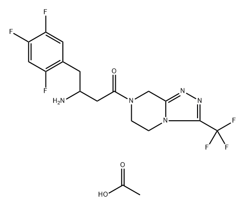 rac-Sitagliptin Acetate Salt