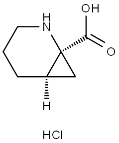 rac-(1R,6S)-2-azabicyclo[4.1.0]heptane-1-carboxylic acid hydrochloride, cis Structural