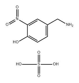 Phenol, 4-(aminomethyl)-2-nitro-, sulfate (1:1) Structural