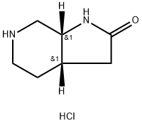 rac-(3aR,7aS)-octahydro-1H-pyrrolo[2,3-c]pyridin-2-one hydrochloride, cis Structural