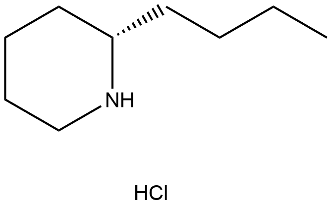 Piperidine, 2-butyl-, hydrochloride (1:1), (2S)- Structural