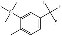 trimethyl(2-methyl-5-(trifluoromethyl)phenyl)silane Structural