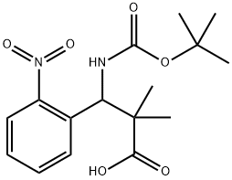 Benzenepropanoic acid, β-[[(1,1-dimethylethoxy)carbonyl]amino]-α,α-dimethyl-2-nitro- Structural