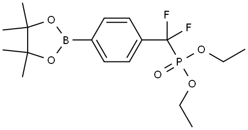 Diethyl (di?uoro(4-(4,4,5,5-tetramethyl-1,3,2
-dioxaborolan-2-yl)phenyl)methyl)phosphon
ate Structural