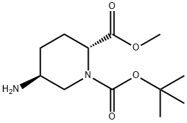 O1-tert-butyl O2-methyl (2R,5S)-5-aminopiperidine-1,2-dicarboxylate Structural