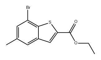 ethyl 7-bromo-5-methylbenzo[b]thiophene-2-carboxylate Structural