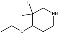 Piperidine, 4-ethoxy-3,3-difluoro- Structural