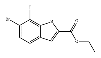ethyl 6-bromo-7-fluorobenzo[b]thiophene-2-carboxylate Structural