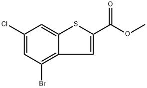 methyl 4-bromo-6-chlorobenzo[b]thiophene-2-carboxylate Structural