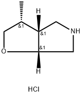 Racemic-(3S,3aS,6aS)-3-methylhexahydro-2H-furo[2,3-c]pyrrole hydrochloride* Structural