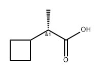 Cyclobutaneacetic acid, α-methyl-, (αS)- Structural