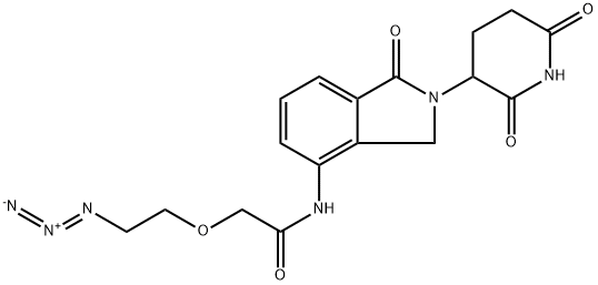 Lenalidomide-PEG1-azide Structural