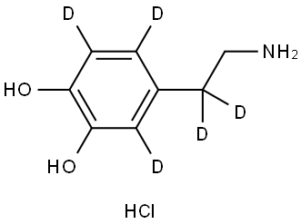 Dopamine-d5 (hydrochloride) Structural