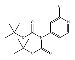 Imidodicarbonic acid, 2-(2-chloro-4-pyridinyl)-, 1,3-bis(1,1-dimethylethyl) ester Structural