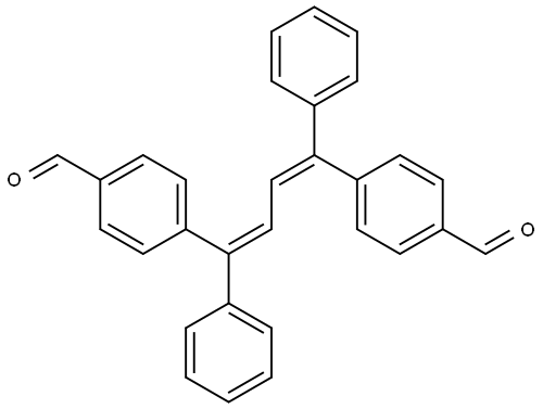 4,4'-((1Z,3Z)-1,4-diphenylbuta-1,3-diene-1,4-diyl)dibenzaldehyde Structural