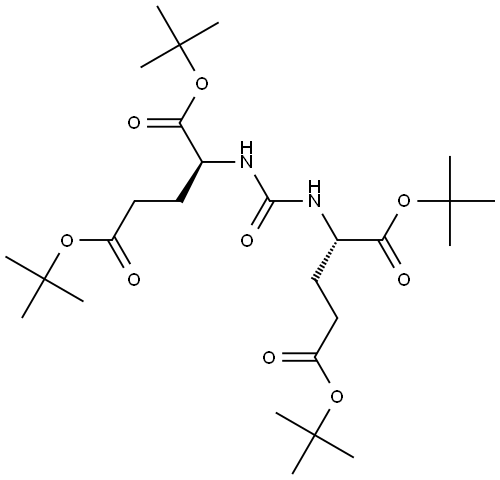 L-Glutamic acid, N,N′-carbonylbis-, 1,1′,5,5′-tetrakis(1,1-dimethylethyl) ester Structural