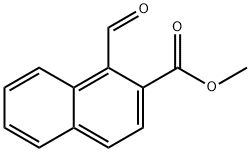 Methyl 1-formyl-2-naphthalenecarboxylate Structural