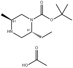 rel-tert-butyl (2R,5S)-2-ethyl-5-methylpiperazine-1-carboxylate acetate