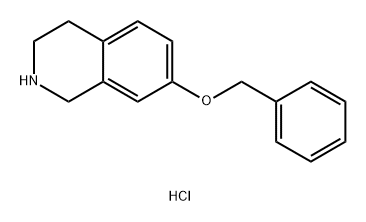 Isoquinoline, 1,2,3,4-tetrahydro-7-(phenylmethoxy)-, hydrochloride (1:1) Structural