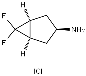 (1R,3r,5S)-rel-6,6-Difluorobicyclo[3.1.0]hexan-3-amine Hydrochloride Structural