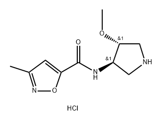 rac-n-[(3r,4r)-4-methoxypyrrolidin-3-yl]-3-methyl-1,2-oxazole-5-carboxamide hydrochloride Structural