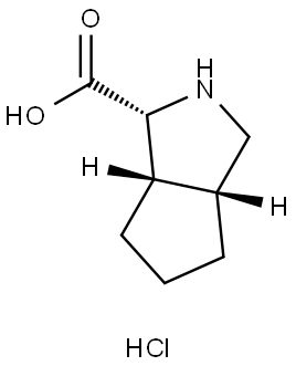 rac-(1R,3aR,6aS)-octahydrocyclopenta[c]pyrrole-1-carboxylic acid hydrochloride Structural