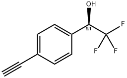 Benzenemethanol, 4-ethynyl-α-(trifluoromethyl)-, (αR)- Structural