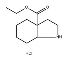 Octahydro-indole-3a-carboxylic acid ethyl ester hydrochloride Structural