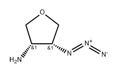 rac-(3R,4S)-4-azidooxolan-3-amine Structural
