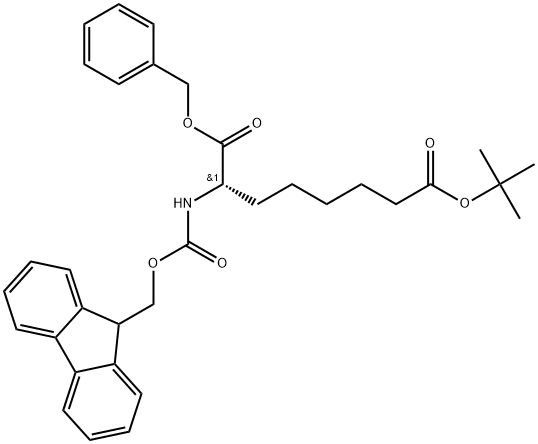 Fmoc-L-Asu(Ot-Bu)-OBn Structural