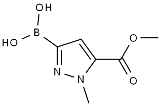 (5-(Methoxycarbonyl)-1-methyl-1H-pyrazol-3-yl)boronic acid Structural