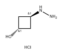 rel-(1r,3r)-3-hydrazinylcyclobutan-1-ol dihydrochloride Structural