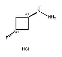 rel-[(1s,3s)-3-fluorocyclobutyl]hydrazine dihydrochloride Structural