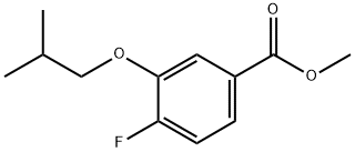 Methyl 4-fluoro-3-isobutoxybenzoate Structural